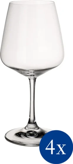 Villeroy & Boch Rotweinglas Set Ovid Klar, 4 Tlg.