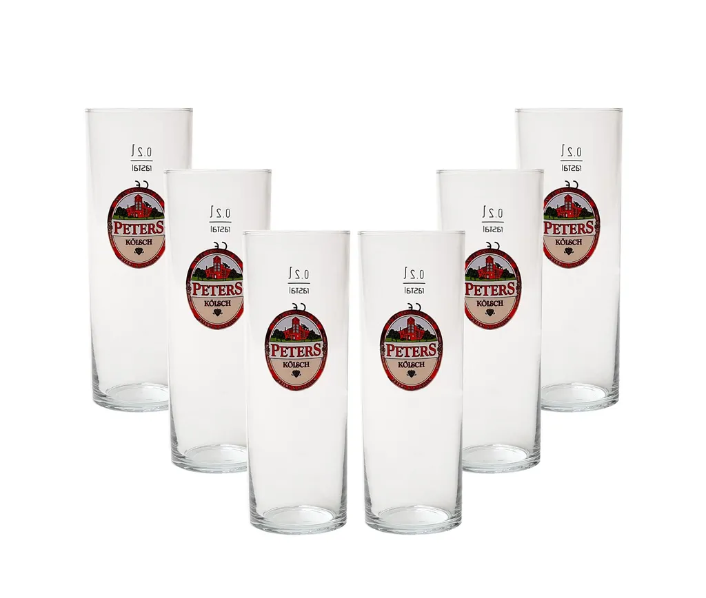 Peters Kölsch Gläser Biergläser 0,2L - 6 Stück