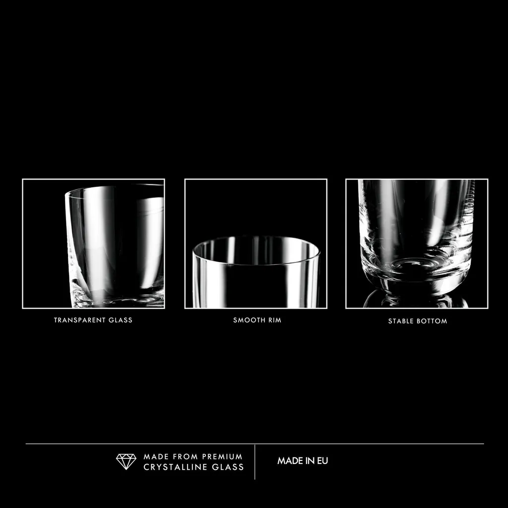 KROSNO Glamour Whiskygläser, 6er-Set, 300 Ml - Image 8