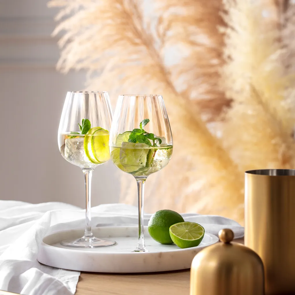 Villeroy & Boch Rose Garden Weißweinkelch, Set 4tlg. Klar 1137258120 - Image 4