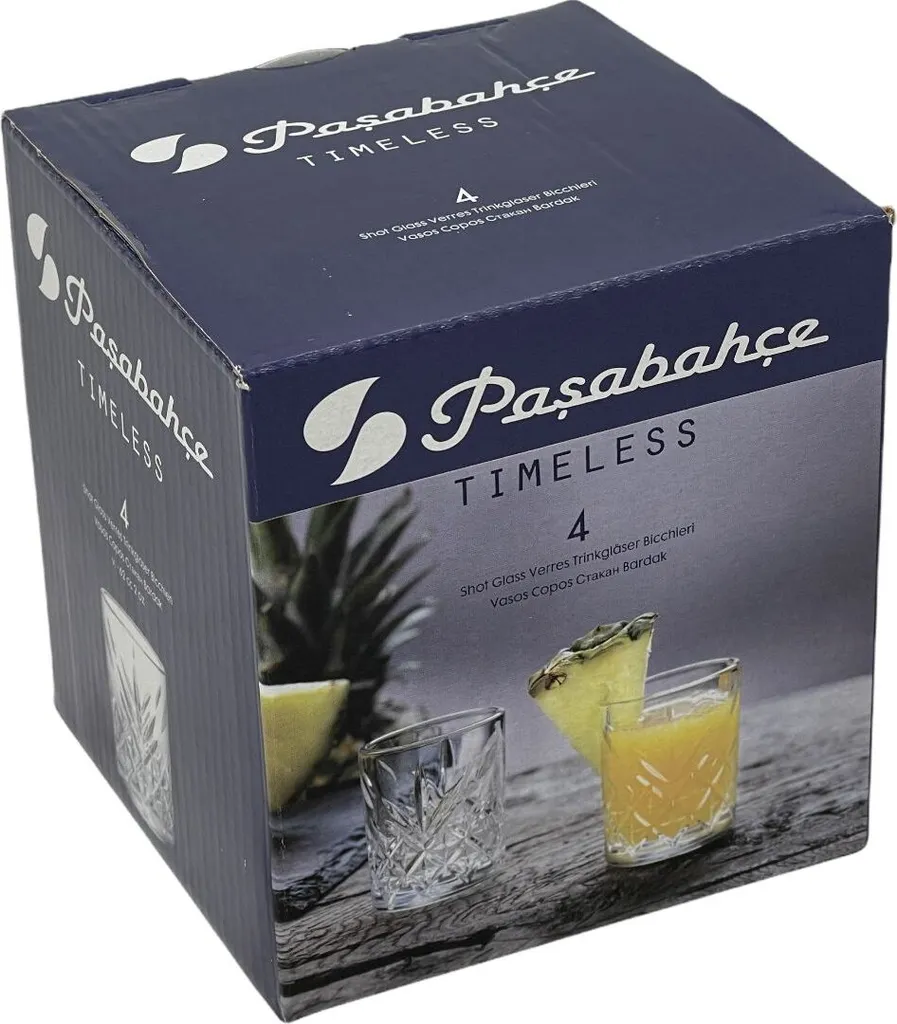 Pasabahce 52780 Shot Glas Stamper Timeless In Crystal Design 4er-Set - Image 5