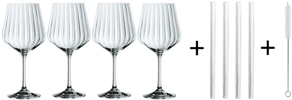 Nachtmann Gin&Tonic + 4 Glastrinkhalme 7574/8tlg. Tastes Good 103143 - Image 3