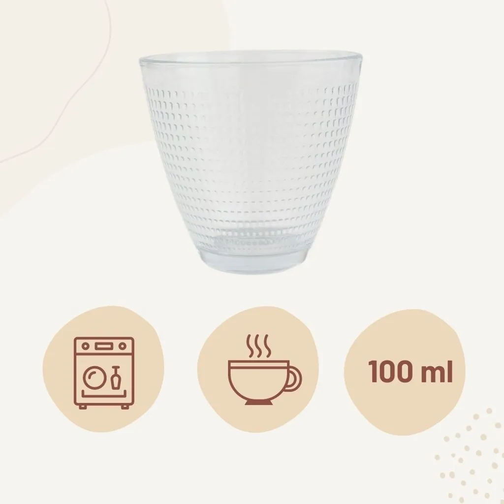 Orange85 Trinkgläser Wassergläser 6 Stück Transparent 220ml - Image 2