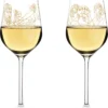Ritzenhoff Wein-Ensemble Weißweinglas-Set Burkhard Neie, Dionysos & Ariadne / Zeus & Leto, Kristallglas, 364 Ml, 3410001