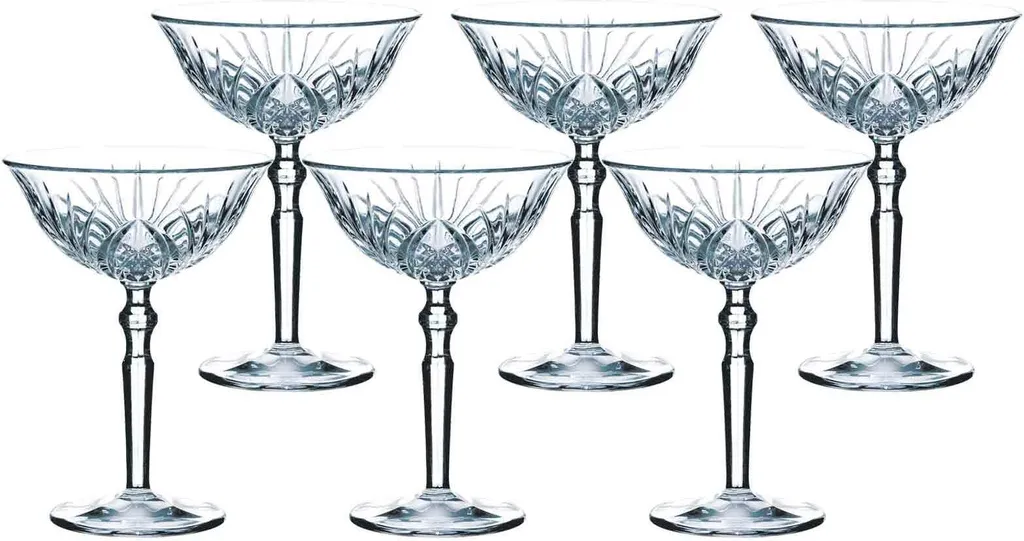 Nachtmann Cocktailschale Palais 230 Ml, Kristallglas Mit Schliffdesign (6 Stück) - Image 8