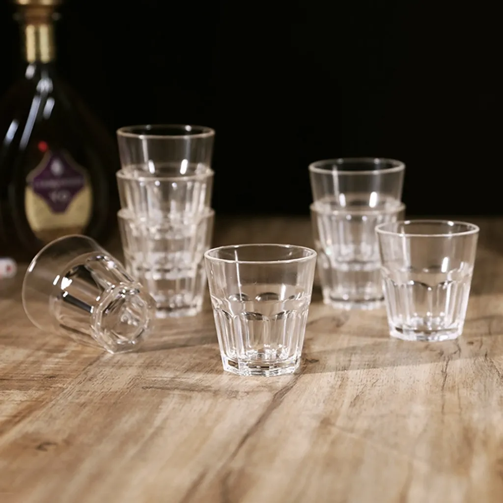 15er 170ml Whiskytasse Set Weinverkoster Bierbecher Bar Klar Acryl-Whisky-Tassen Whiskyglas - Image 2
