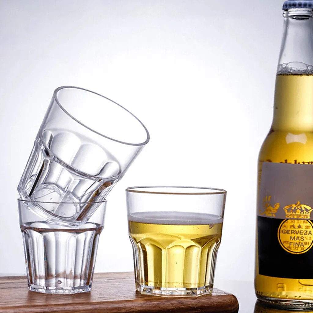 15er 170ml Whiskytasse Set Weinverkoster Bierbecher Bar Klar Acryl-Whisky-Tassen Whiskyglas - Image 5