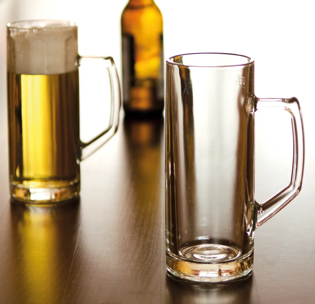 Borgonovo 12002620 Reno Bierseidel, Bierkrug, Bierglas, 645ml, Mit Füllstrich Bei 0,5l, Glas, Transparent, 6 Stück - Image 3