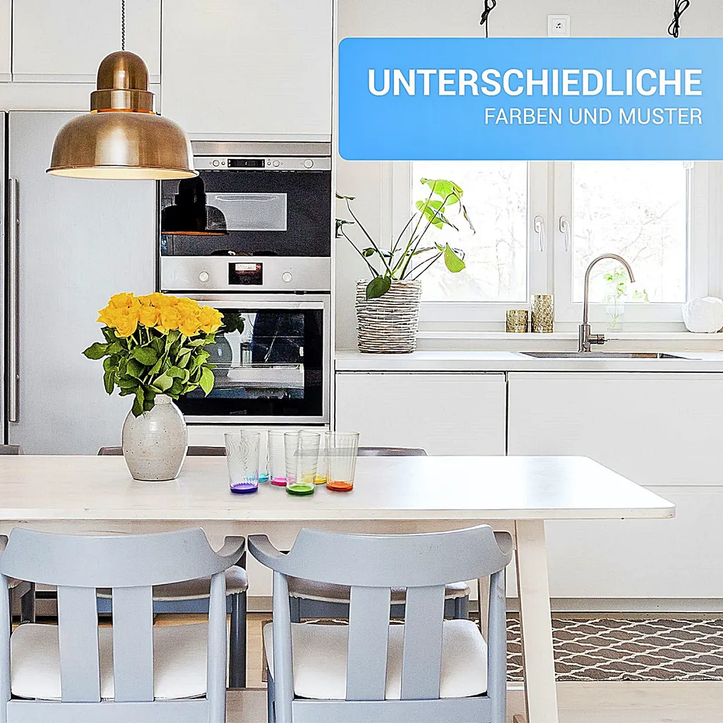 6 X Trinkglas Bunt Wasserglas Wassergläser Trinkgläser Glas Gläser Saftglas - Image 5