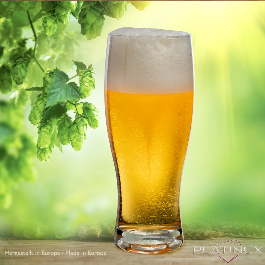 Biergläser 500ml (max. 640ml) Set 6-Teilig Bierseidel Weizengläser 0,5L Glas - Image 2