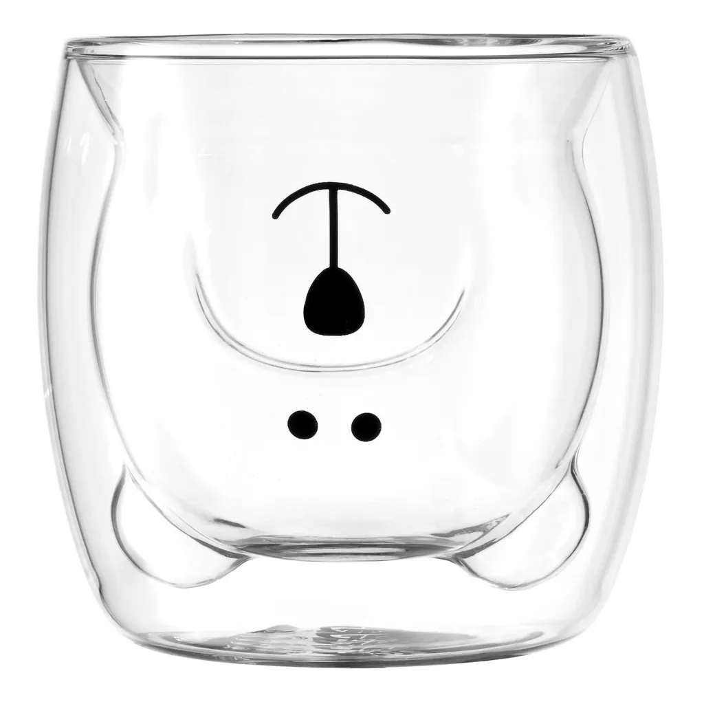 GRÄWE Doppelwandige-Thermogläser, 250ml, 2er Set, Motiv Bär - Image 2