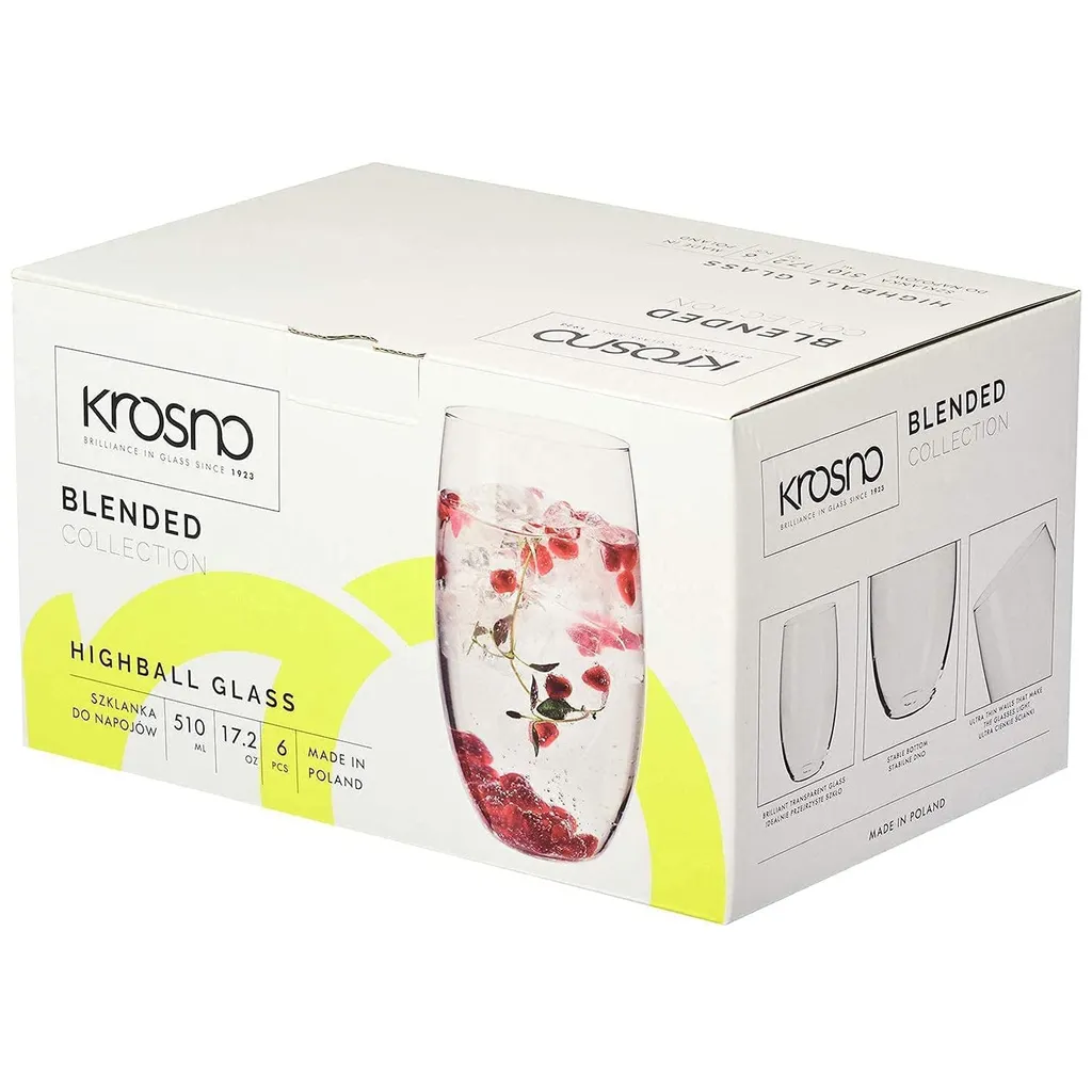 KROSNO Blended Hohe Wassergläser, 6er-Set, 510 Ml - Image 11