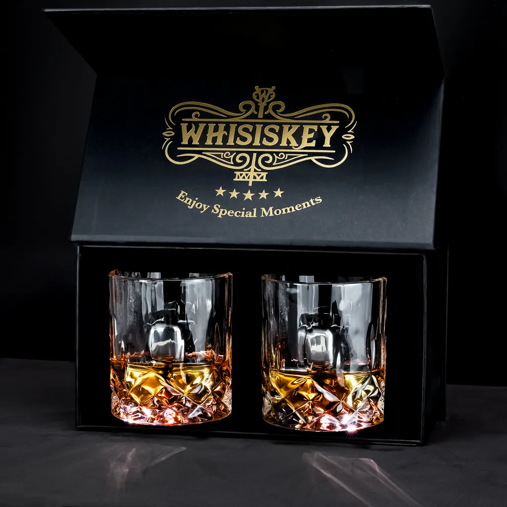 Whisiskey - Whiskygläser Set – 2 Tumbler Gläser (2x 320 Ml) – Whisky Geschenkset - Whisky Zubehör Set - Geschenke Für Männer - Image 2