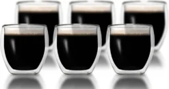 Klasique Doppelwandige Gläser 100 Ml,6er Set