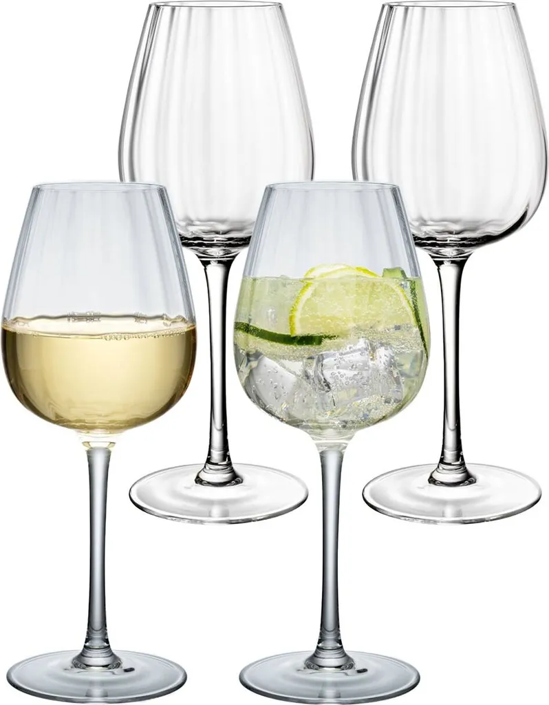 Villeroy & Boch Rose Garden Weißweinkelch, Set 4tlg. Klar 1137258120 - Image 6