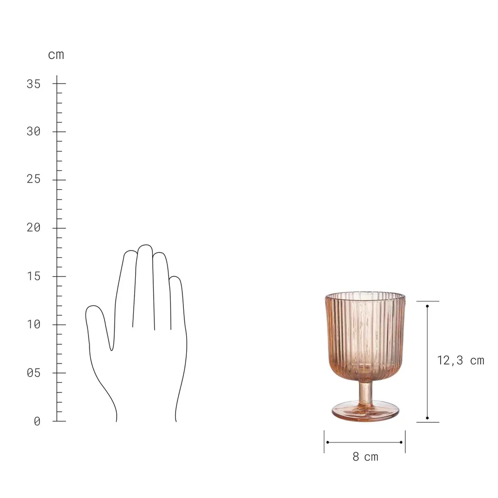 BUTLERS CHELSEA 6x Weingläser Mit Rillen 250ml - Image 4