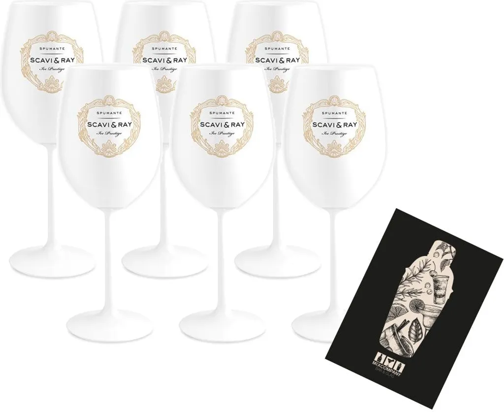 Scavi & Ray Gläser-Set - 6x Weingläser / Ballongläser In Weiß