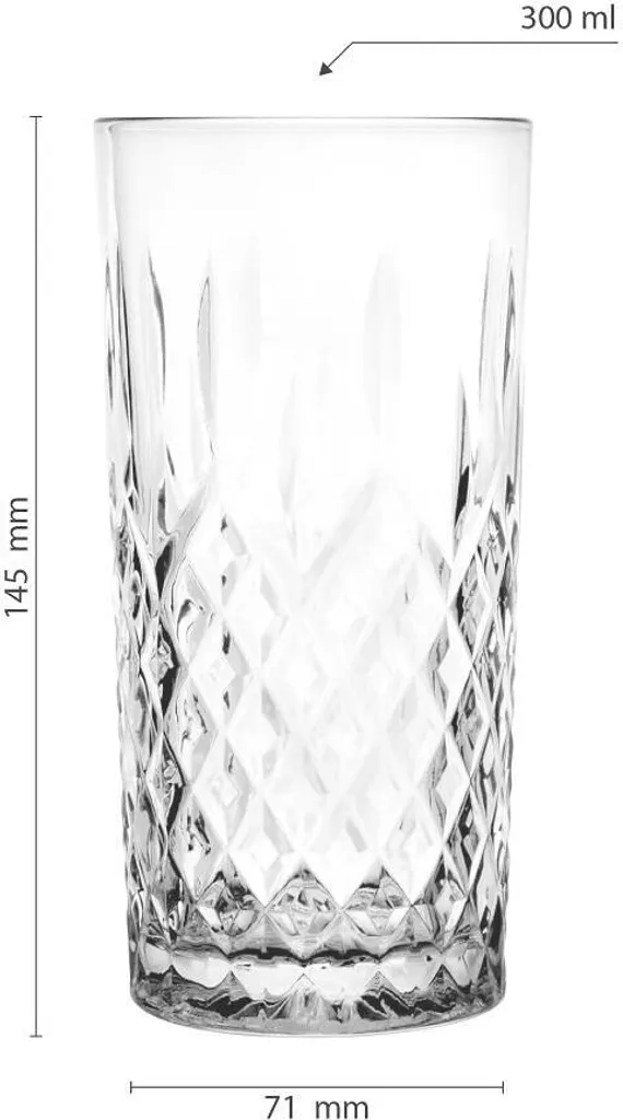 Konzept 11 Trinkgläser Set 12er 300 Ml Wassergläser Glas Transparent Spülmaschinengeeignet - Image 2