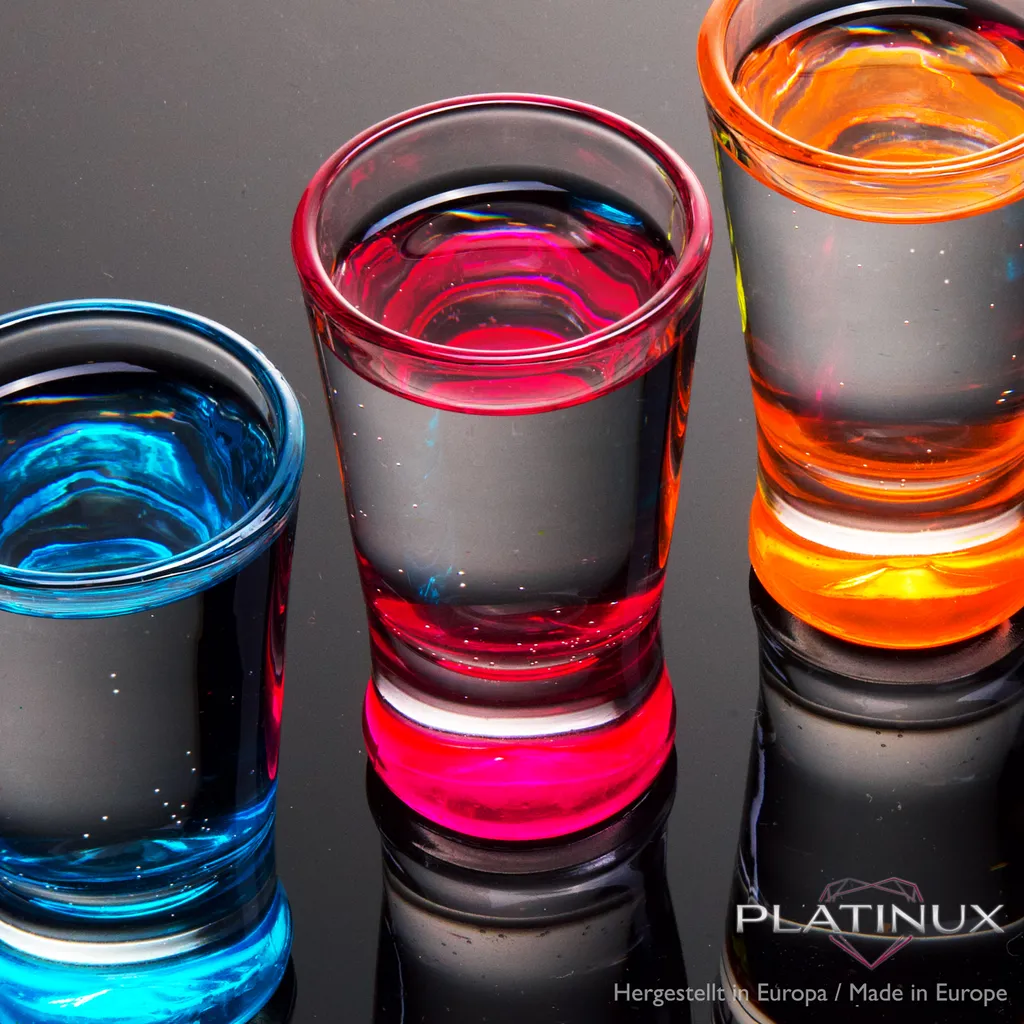 Shotgläser Set 6 Teilig Bunt Schnapsgläser 2,5cl Tequilagläser Wodkagläser Pinnchen - Image 6