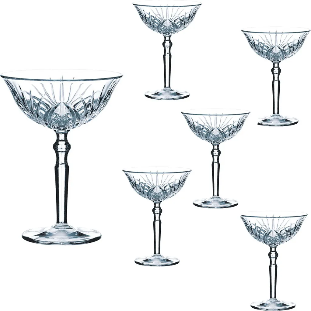 Nachtmann Cocktailschale Palais 230 Ml, Kristallglas Mit Schliffdesign (6 Stück) - Image 5