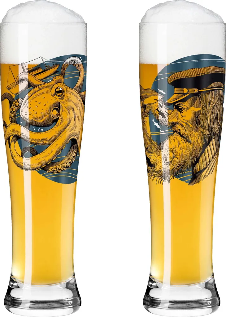 Brauchzeit Weizenbierglas-Set #9, #10 Von Philip Harris - Image 2