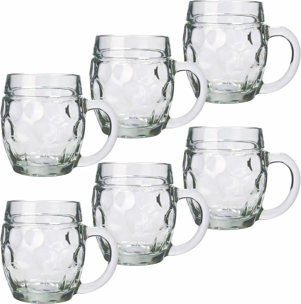 Stölzle Oberglas Tübinger Augenkanne, Pintglas, Kugel, Mit Füllstrich, Traditionelles Design, 6 Stück, Spülmaschinenfest, Hochwertige Qualität (500 Ml) - Image 3