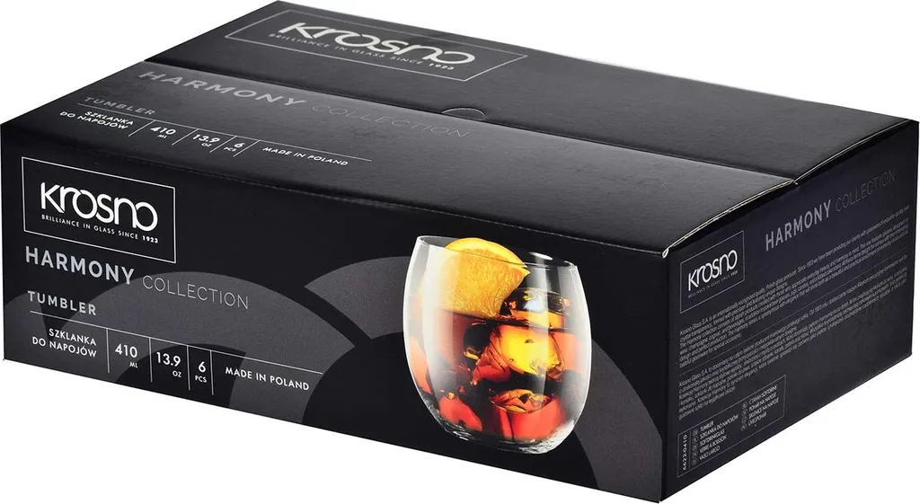 KROSNO Harmony Wassergläser Saftgläser Trinkgläser | Set Von 6 | 410 ML | Spülmaschinenfest - Image 9