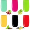 Bunte Elegante Trinkgläser 320ml (max. 400ml) Set 6 Teilig Wassergläser Saftgläser