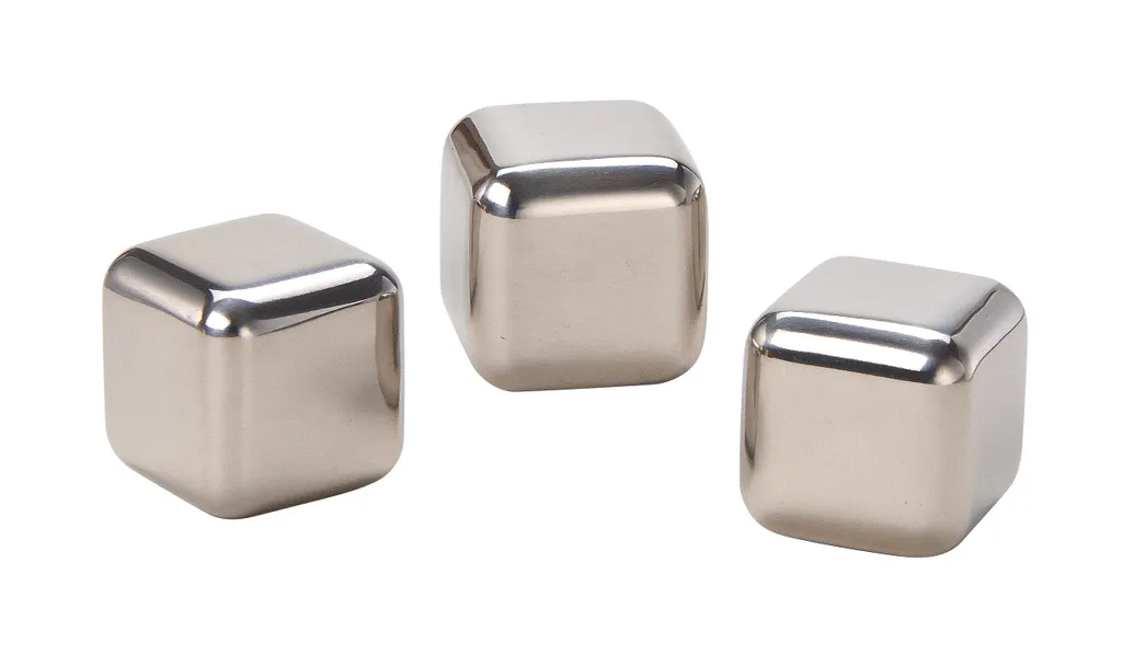 Whisky Geschenk-Set Mit 2 Gläsern, Eiswürfeln Aus Edelstahl, Zange, Samtbeutel In Einer Schönen Holzbox - Image 9