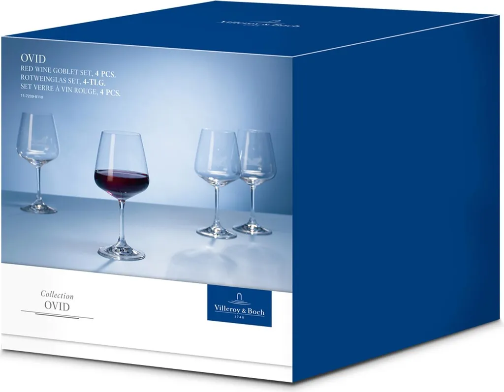 Villeroy & Boch Rotweinglas Set Ovid Klar, 4 Tlg. - Image 7